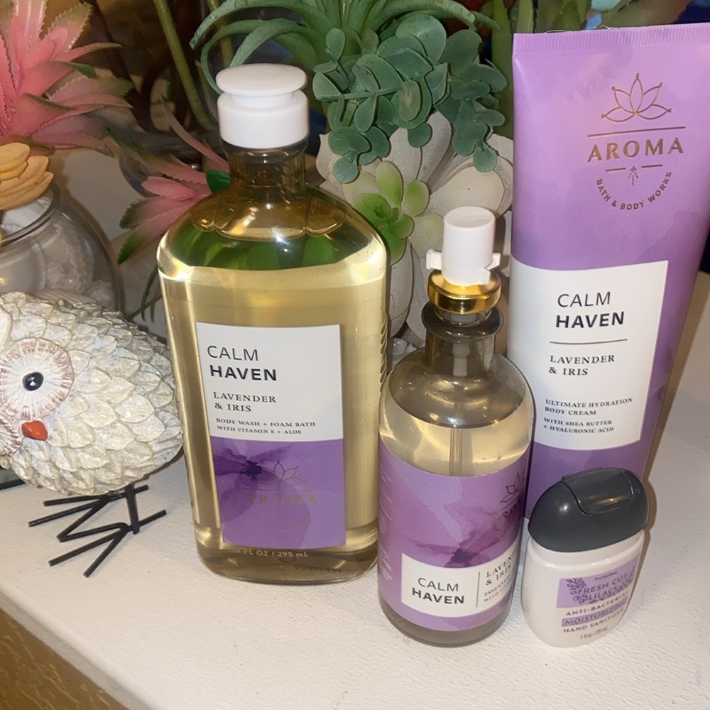 Bath and Bodyworks Aromatherapy Calm Haven Lavender and Iris Gift Set - Picture 2 of 4